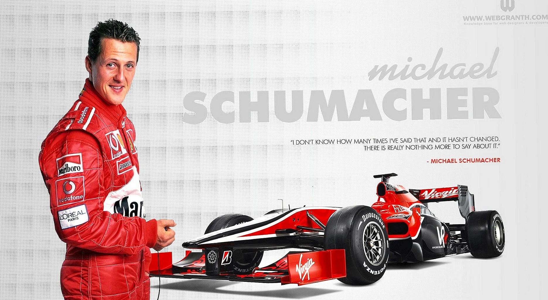 Michael Schumacher Poster Wallpaper