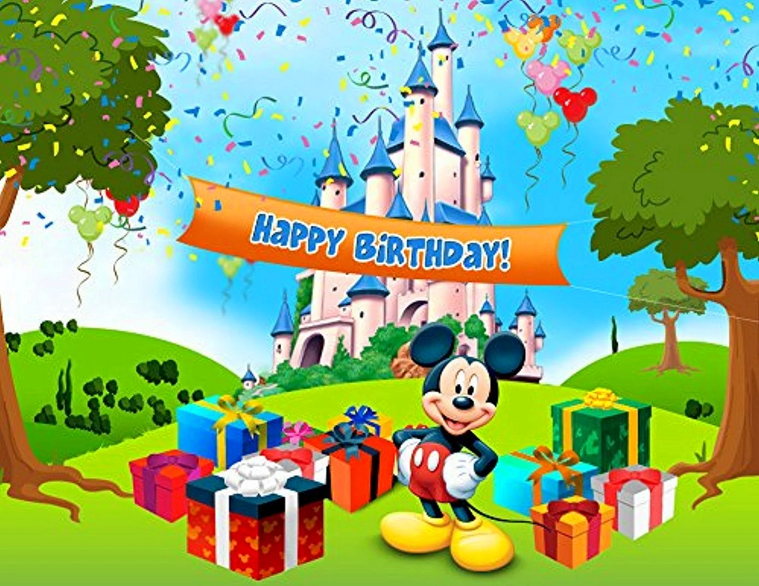 Mickey Mouse Happy Birthday Wallpaper