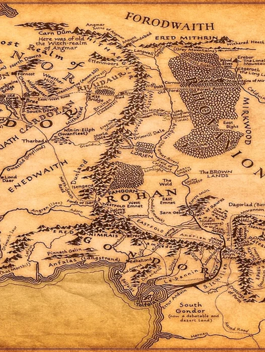 Middle Earth Map Lord Of The Rings Wallpaper