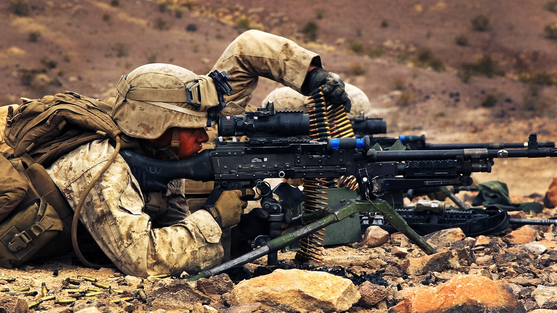 Military Machine Gun Wallpaper