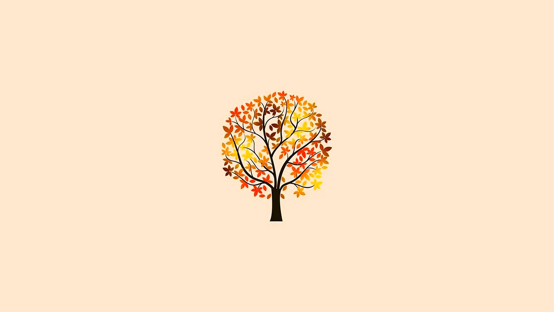 Minimal Art Autumn Wallpaper