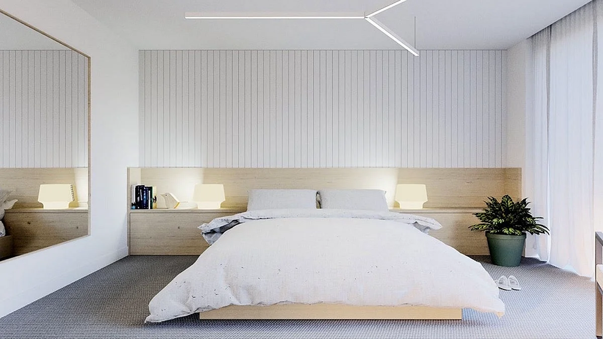 Minimalism Bedroom Design Wallpaper