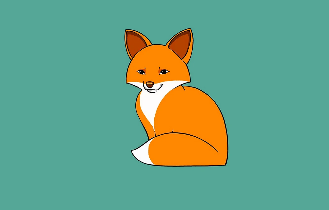 Minimalist Fox Wallpaper