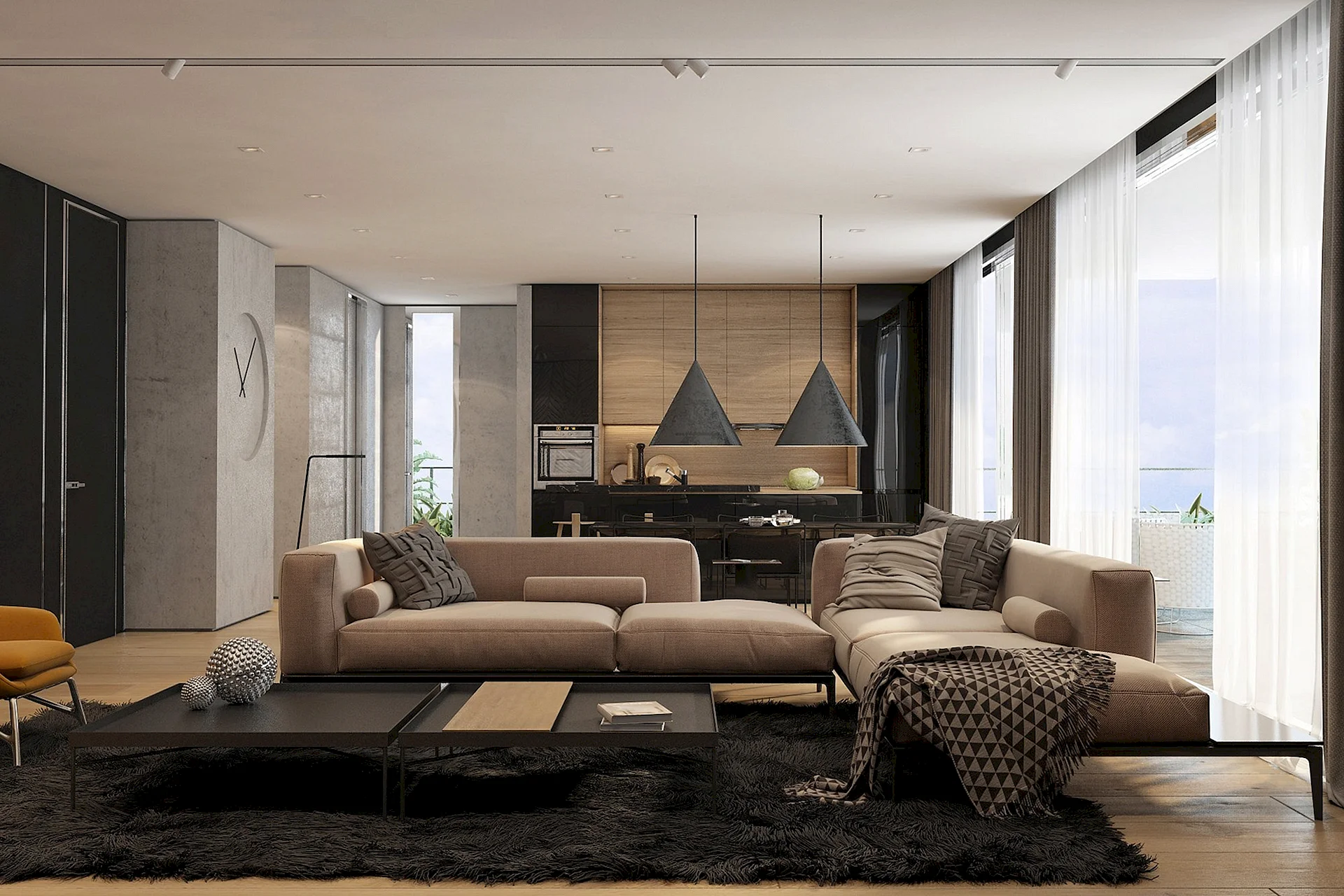 Minimalist Living Room Design Wallpaper