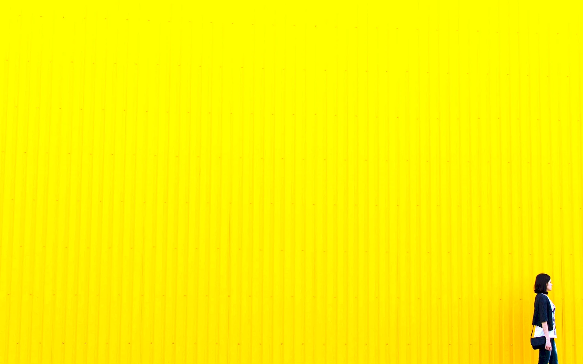 Minimalistic Dark Yellow Wallpaper