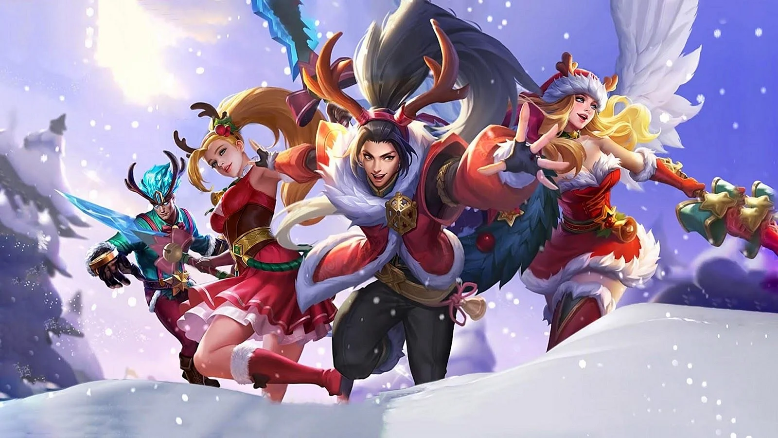 Mobile Legends Freya Christmas Skin Wallpaper