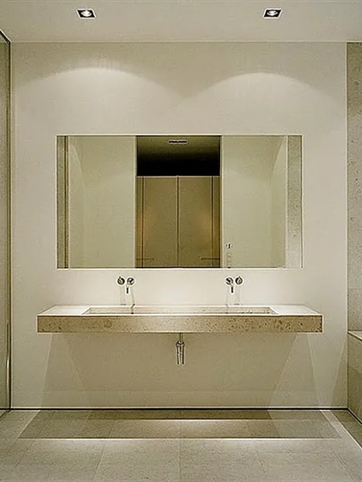 Modern Bathroom Mirror Wallpaper