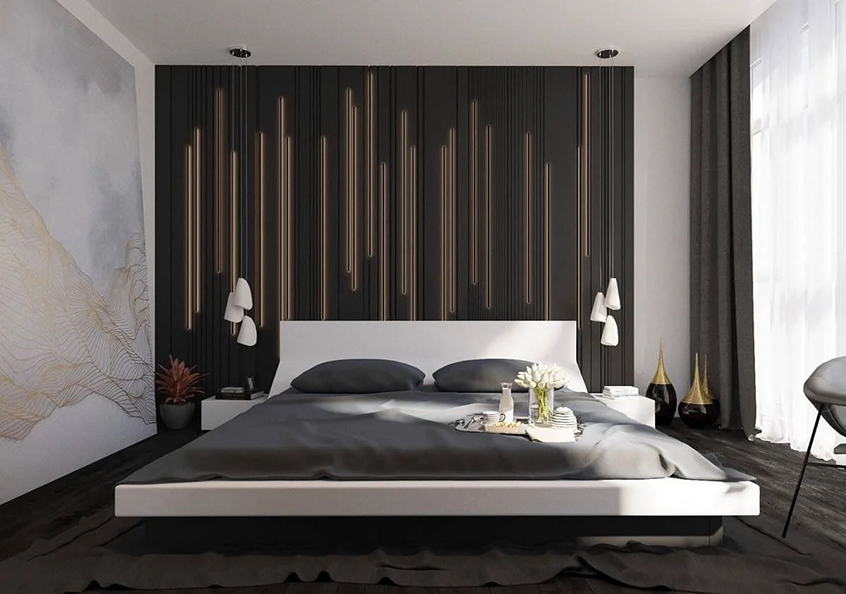 Modern Bedroom Wall Decor Wallpaper