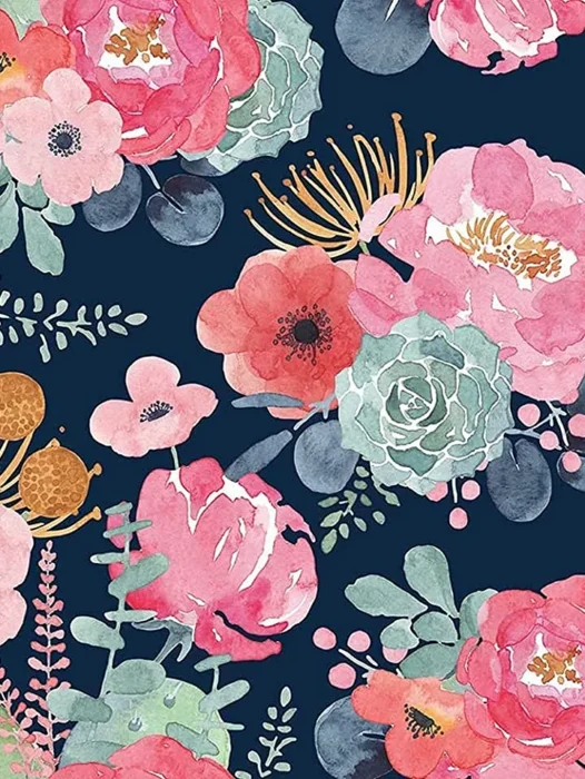 Modern Floral Wallpaper