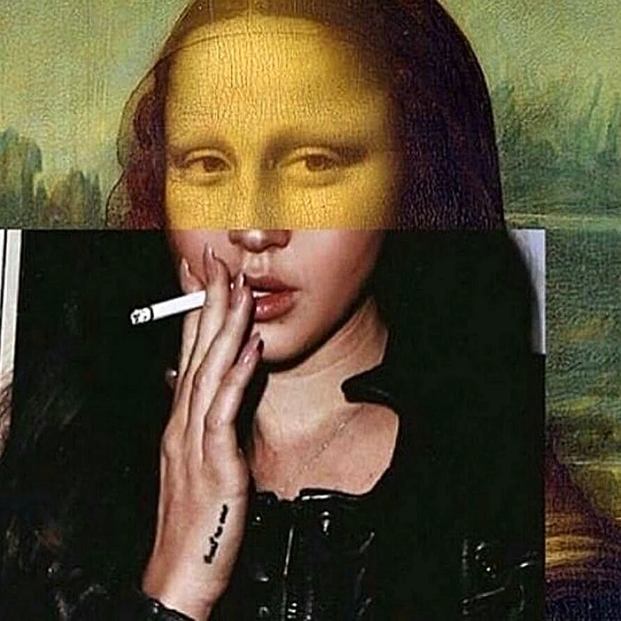 Mona Lisa Collage Wallpaper