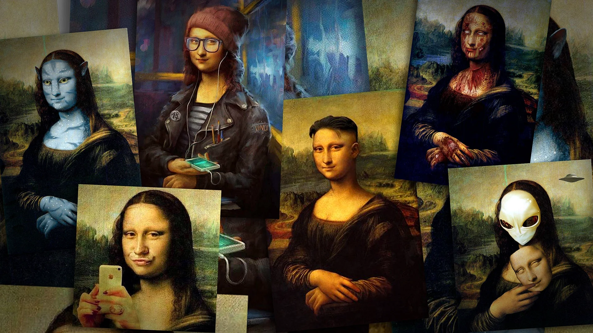 Mona Lisa Picasso Wallpaper