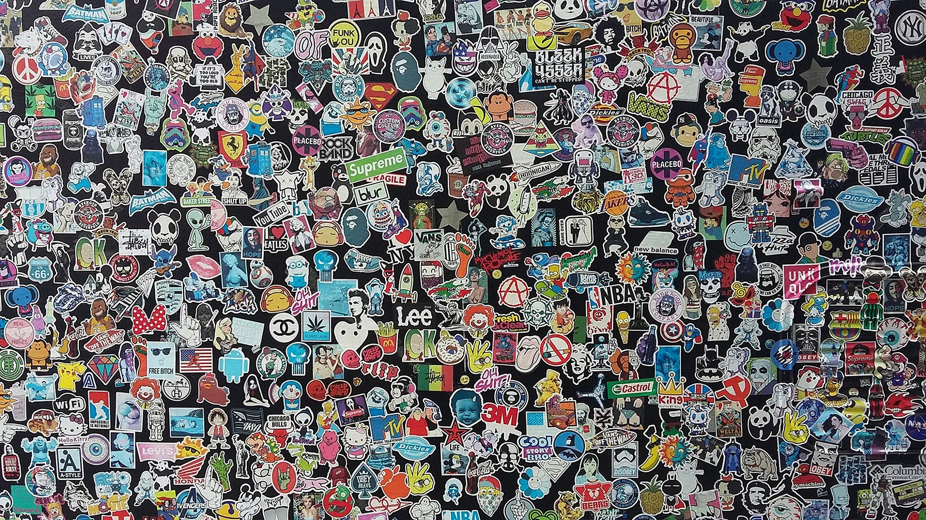 Monster Sticker Bomb Wallpaper