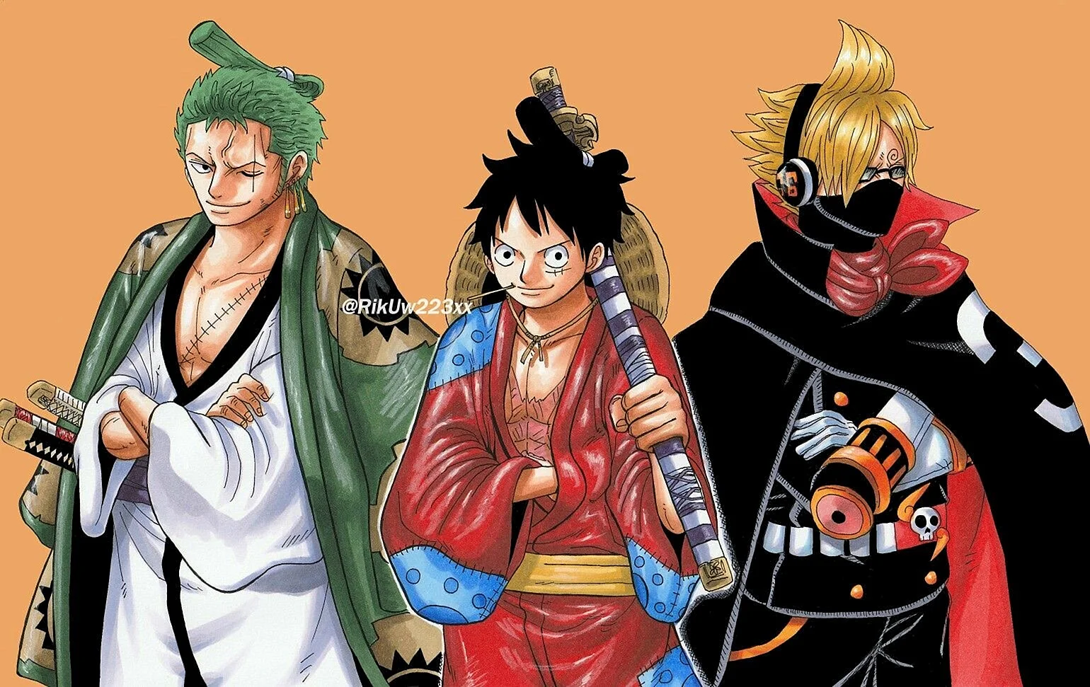 Monster Trio One Piece Wallpaper