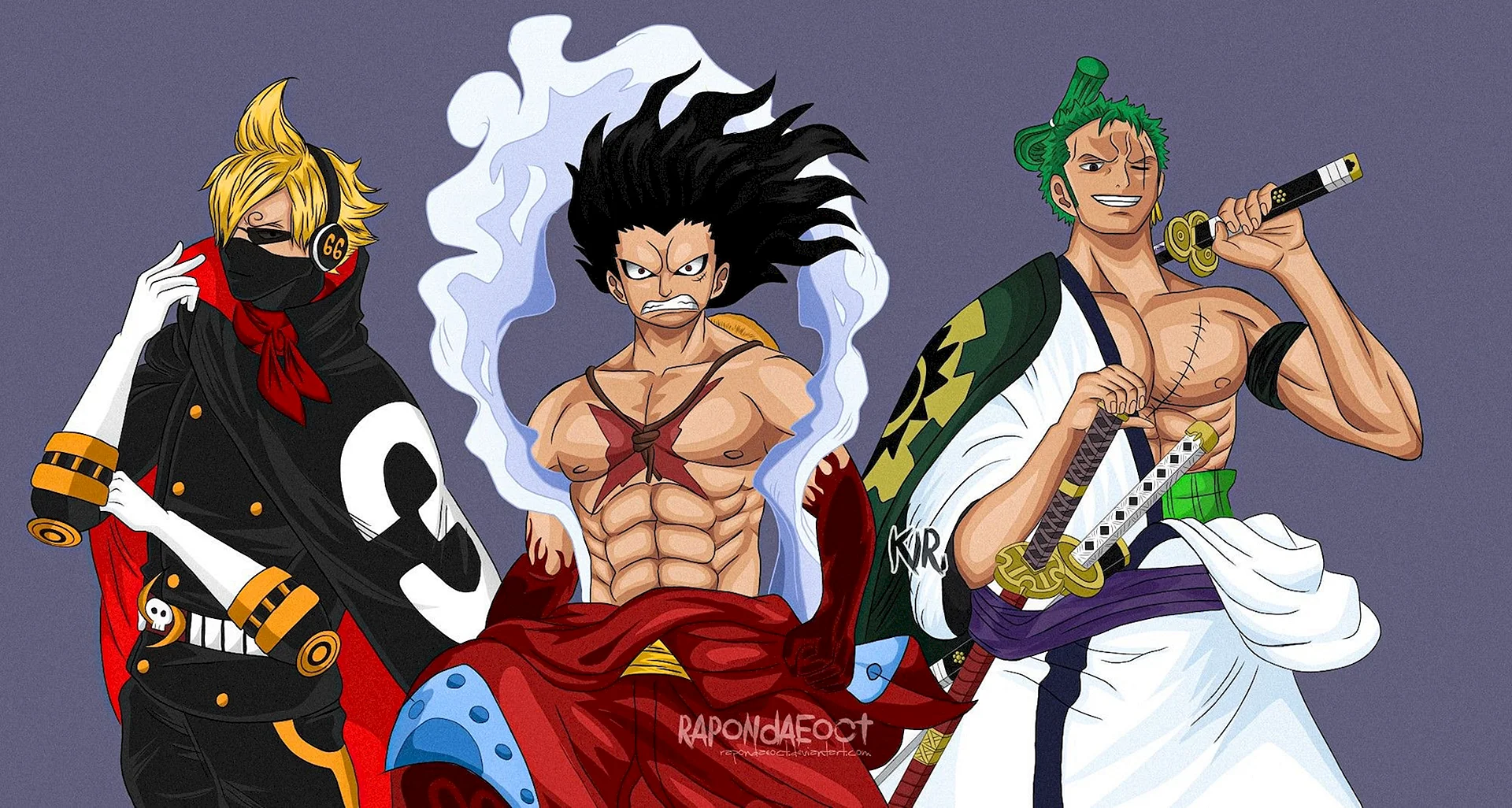 Monster Trio One Piece Wallpaper