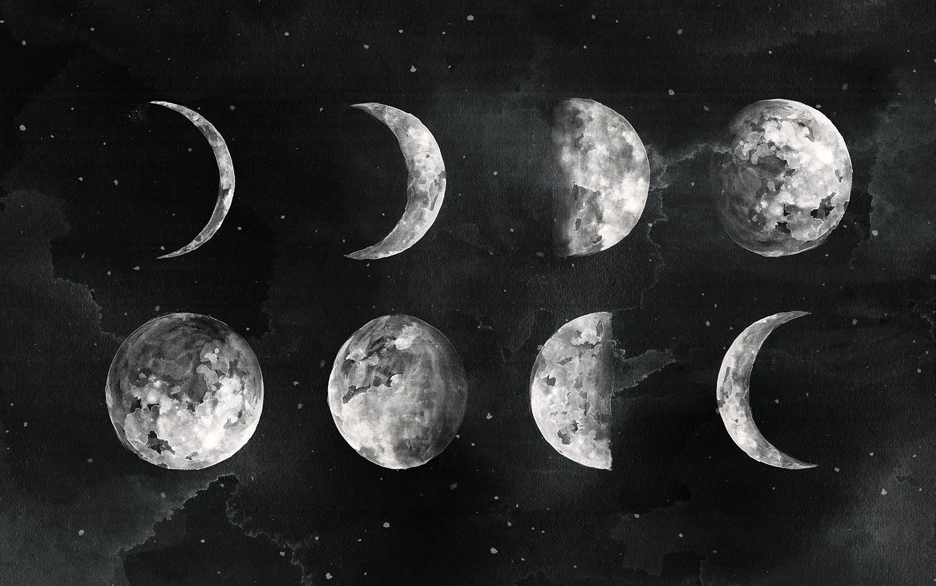 Moon Phases Wallpaper