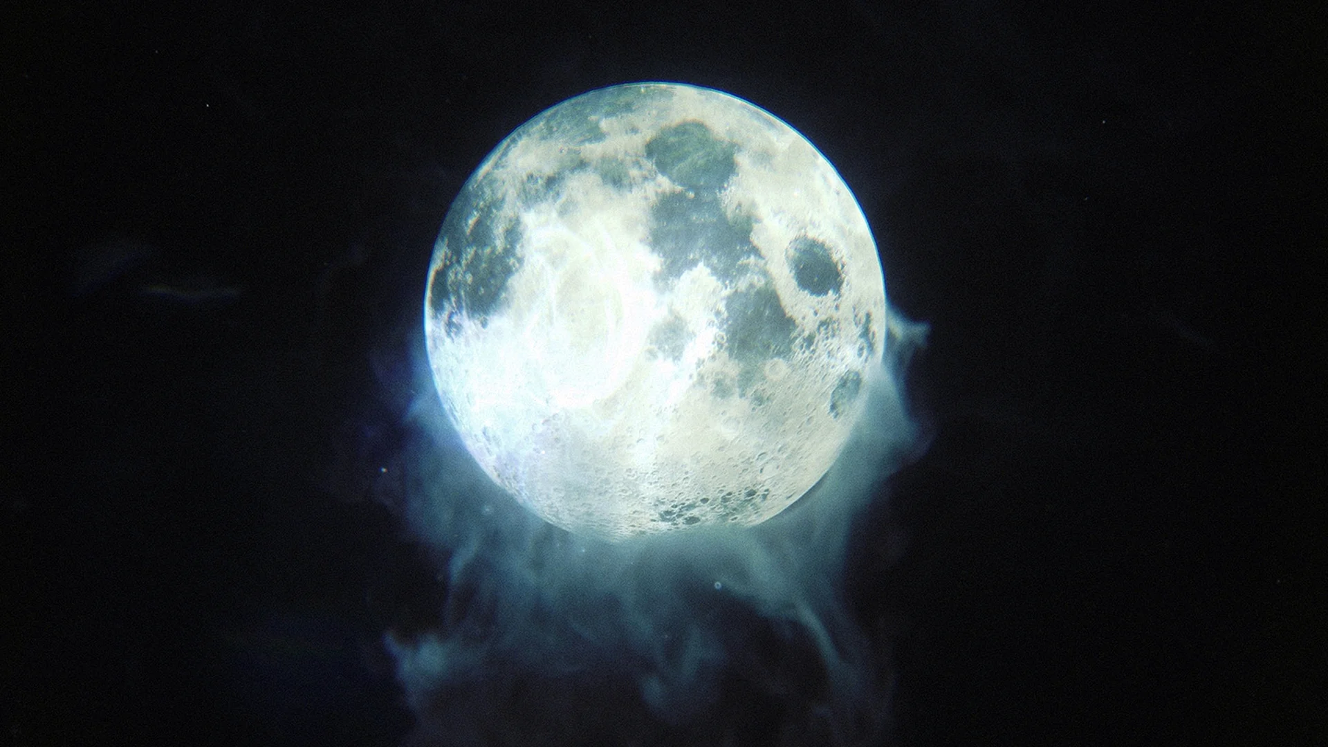 Moon Smoke Wallpaper