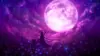 Moon Violet Wallpaper