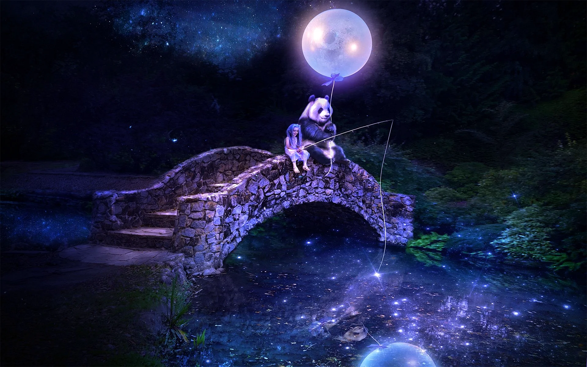 Moonlight Fantasy Wallpaper