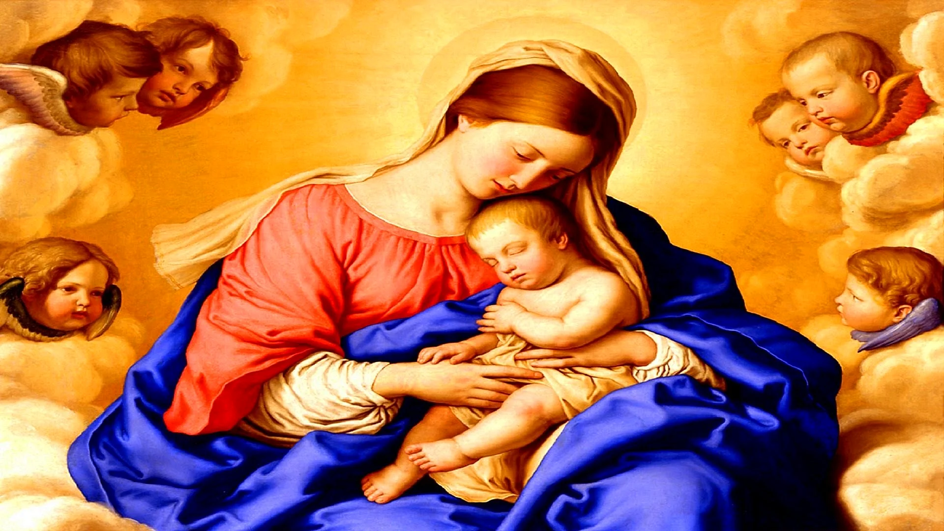 Mother Mary And Jesus Wallpaper