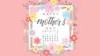 Mothers Day Calendar Wallpaper