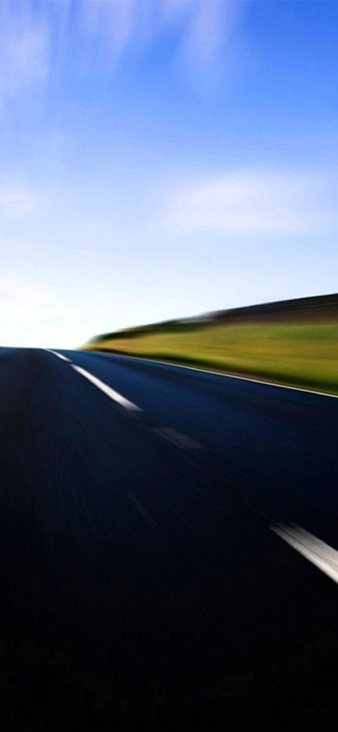 Motion Blur Road Wallpaper for iPhone 14