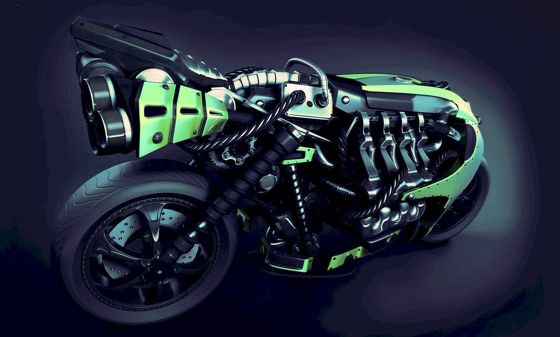 Motorbike 3d Wallpaper