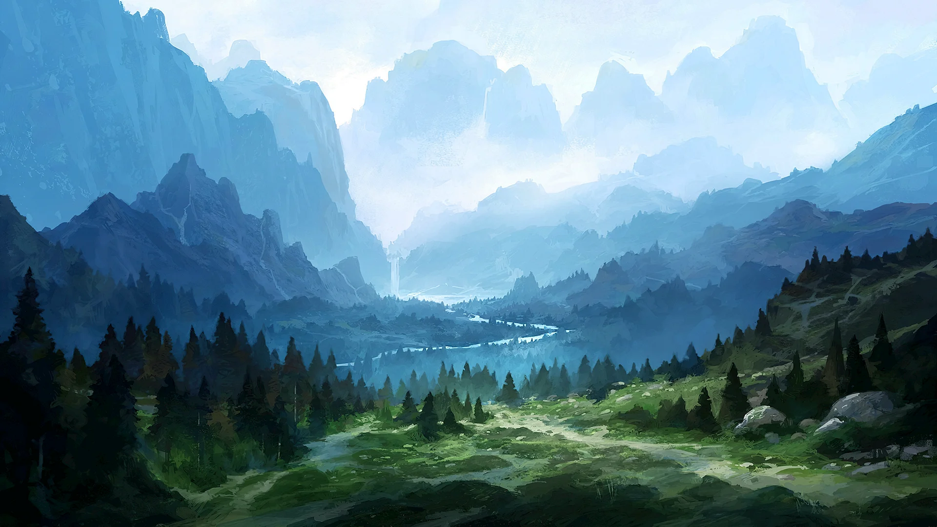 Mountain Art Wallpaper