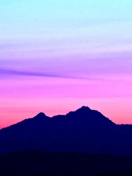Mountain Sunset Purple Wallpaper