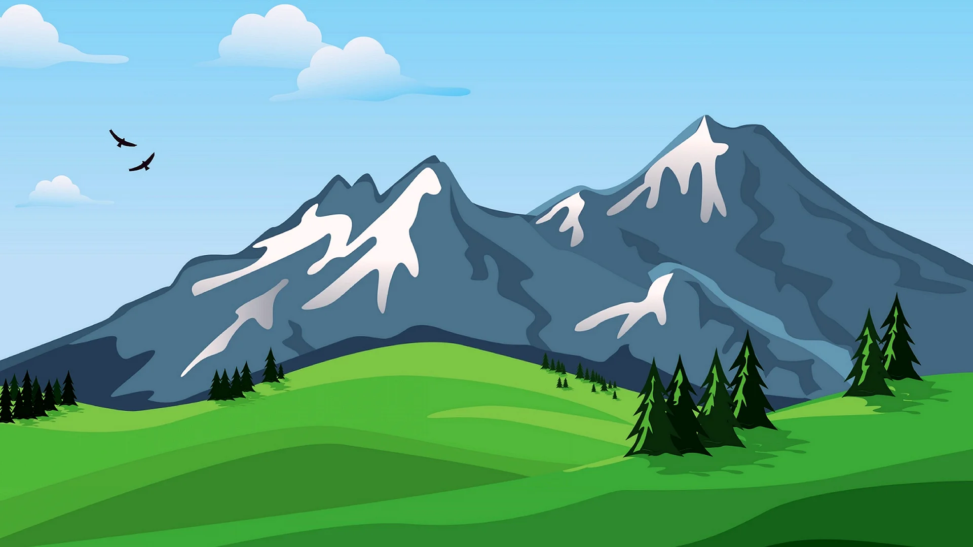 Mountain Vector Wallpaper