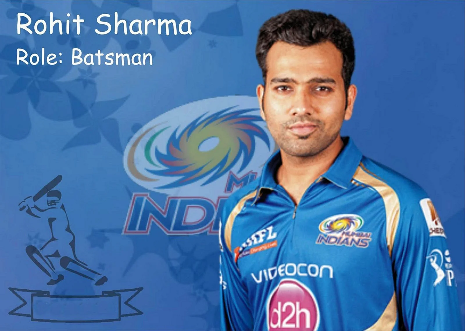 Mumbai Indians Rohit Sharma Wallpaper