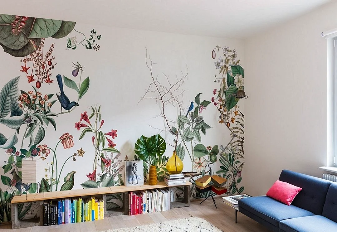 Mural Floral Wallpaper