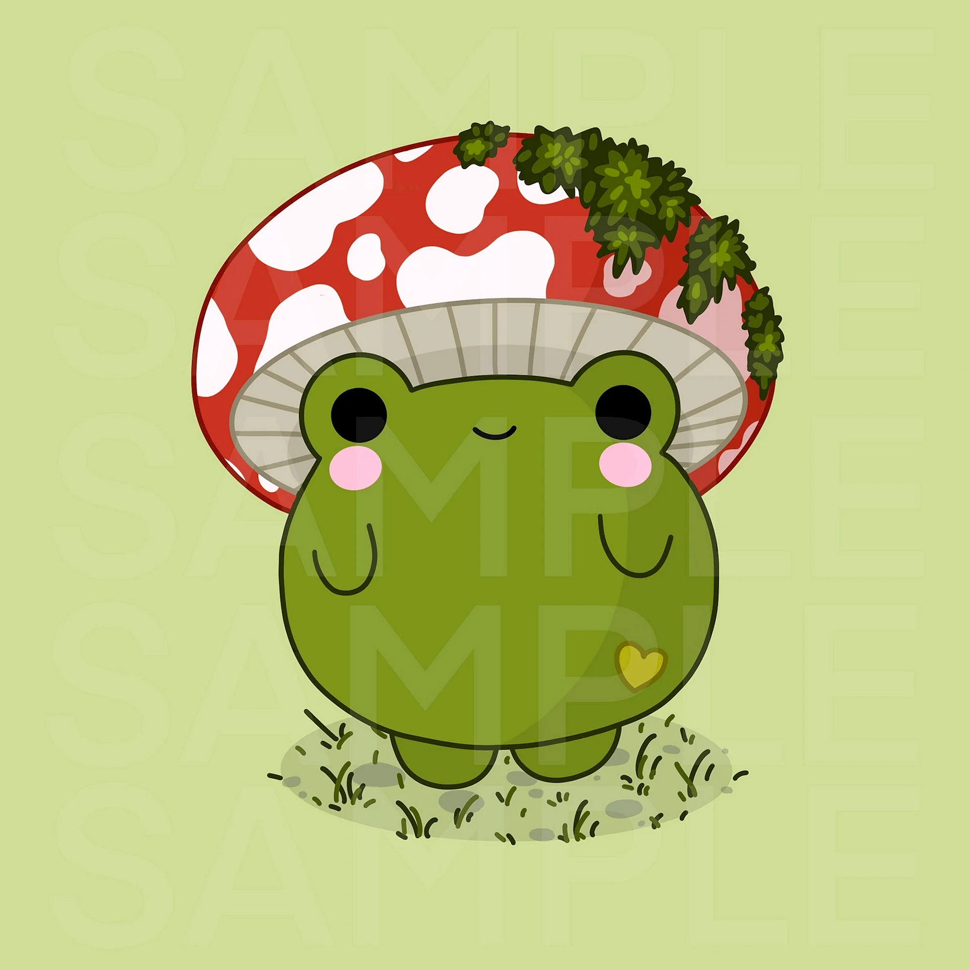 Mushroom Frog Wallpaper