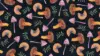 Mushroom Pattern Wallpaper