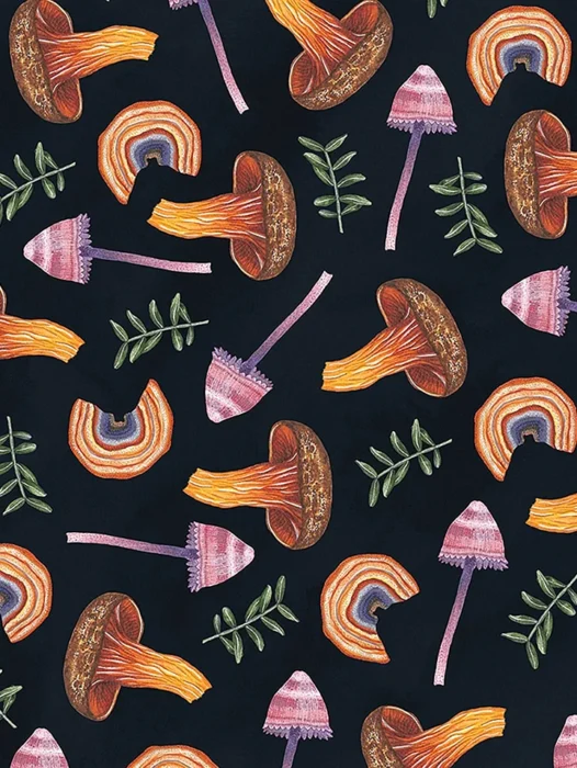Mushroom Pattern Wallpaper