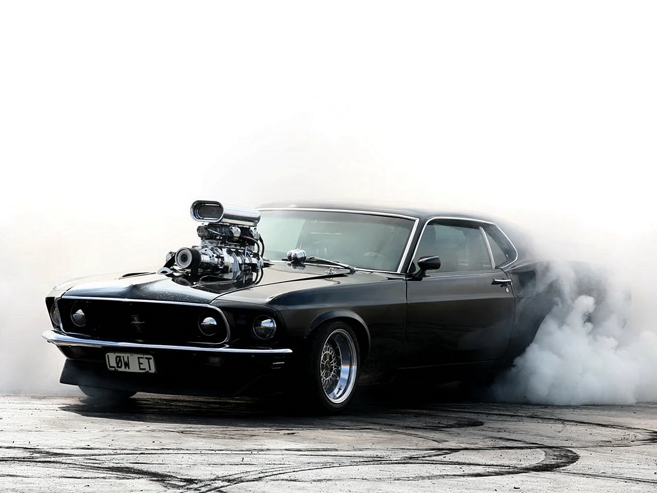 Mustang 1969 Burnout Wallpaper