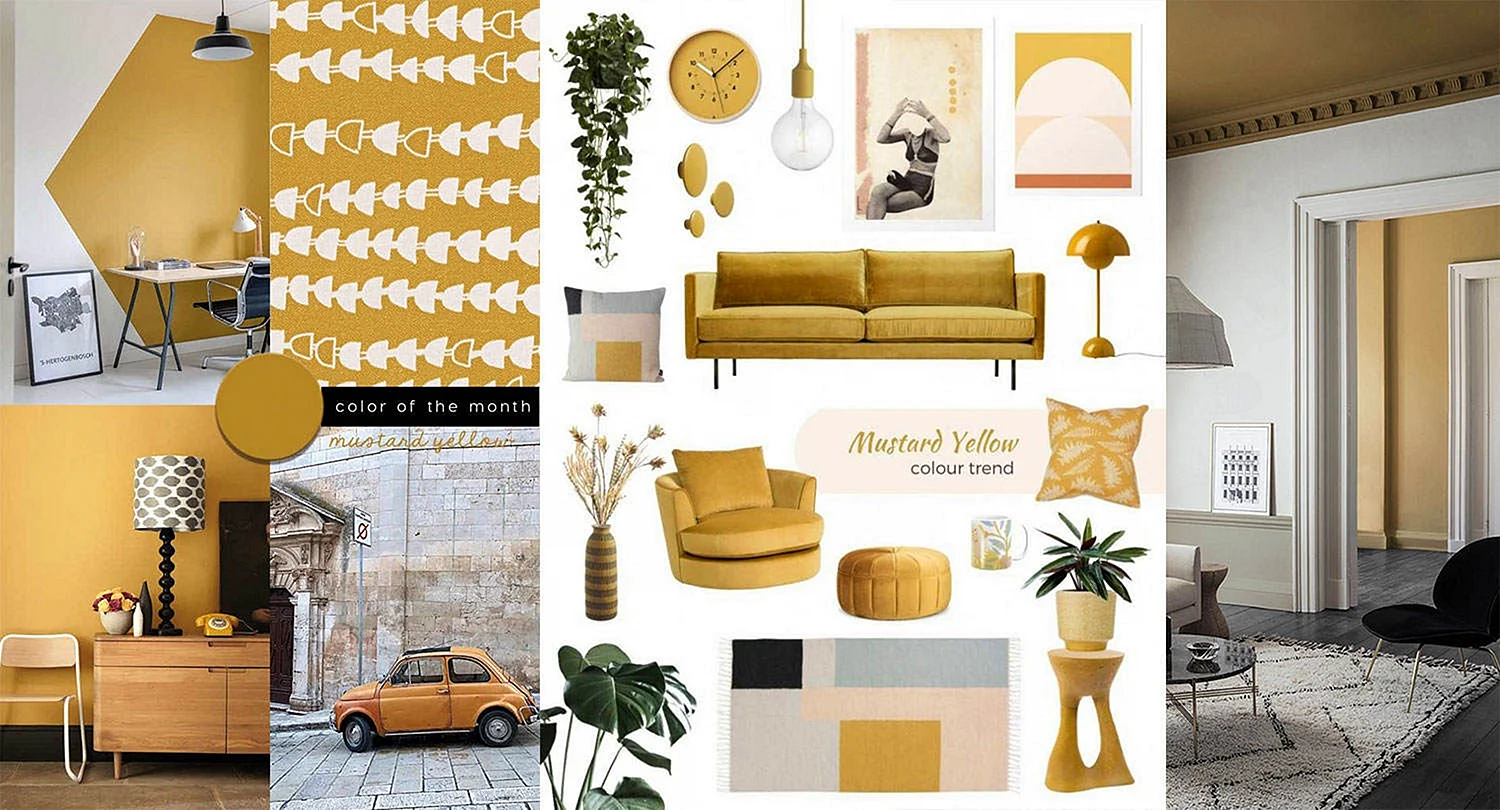 Mustard Yellow Color Wallpaper