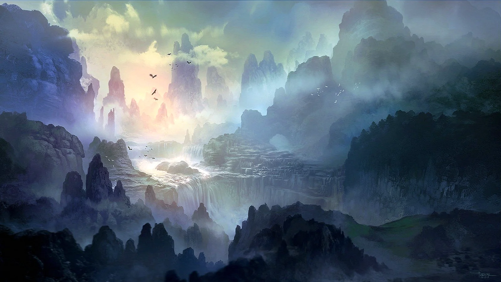 Mysterious Landscape Fantasy Wallpaper