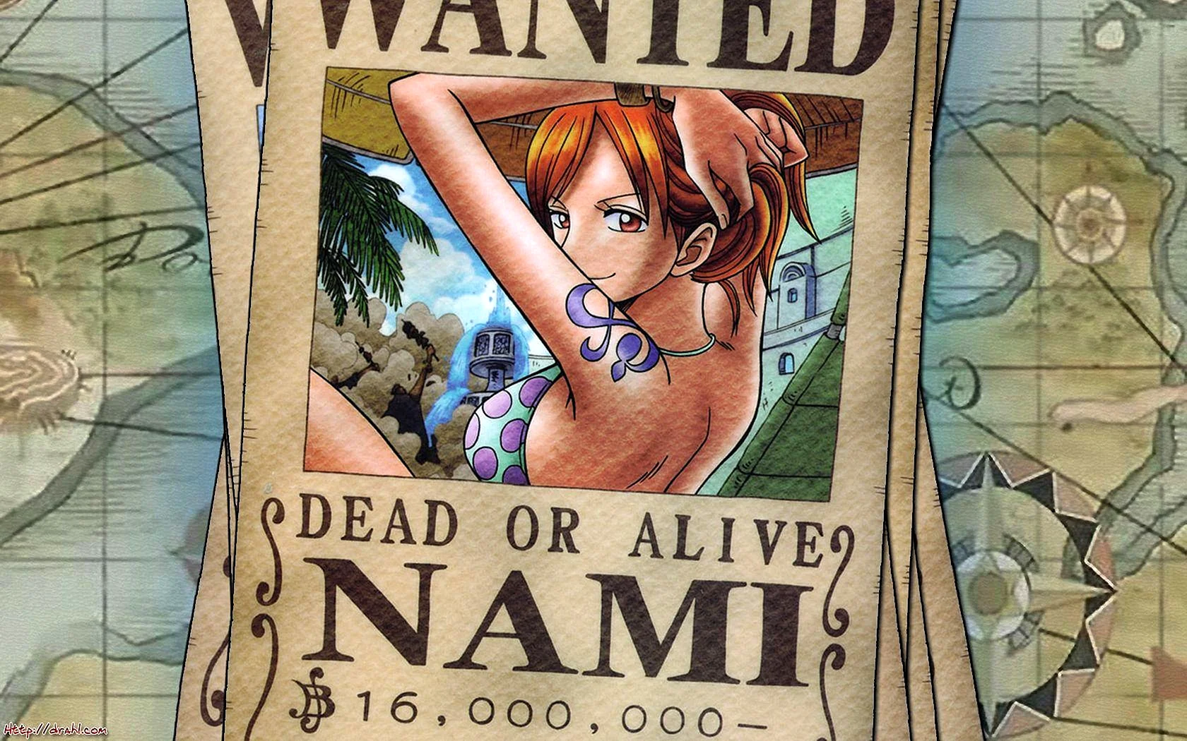 Nami One Piece Wanted Wallpaper
