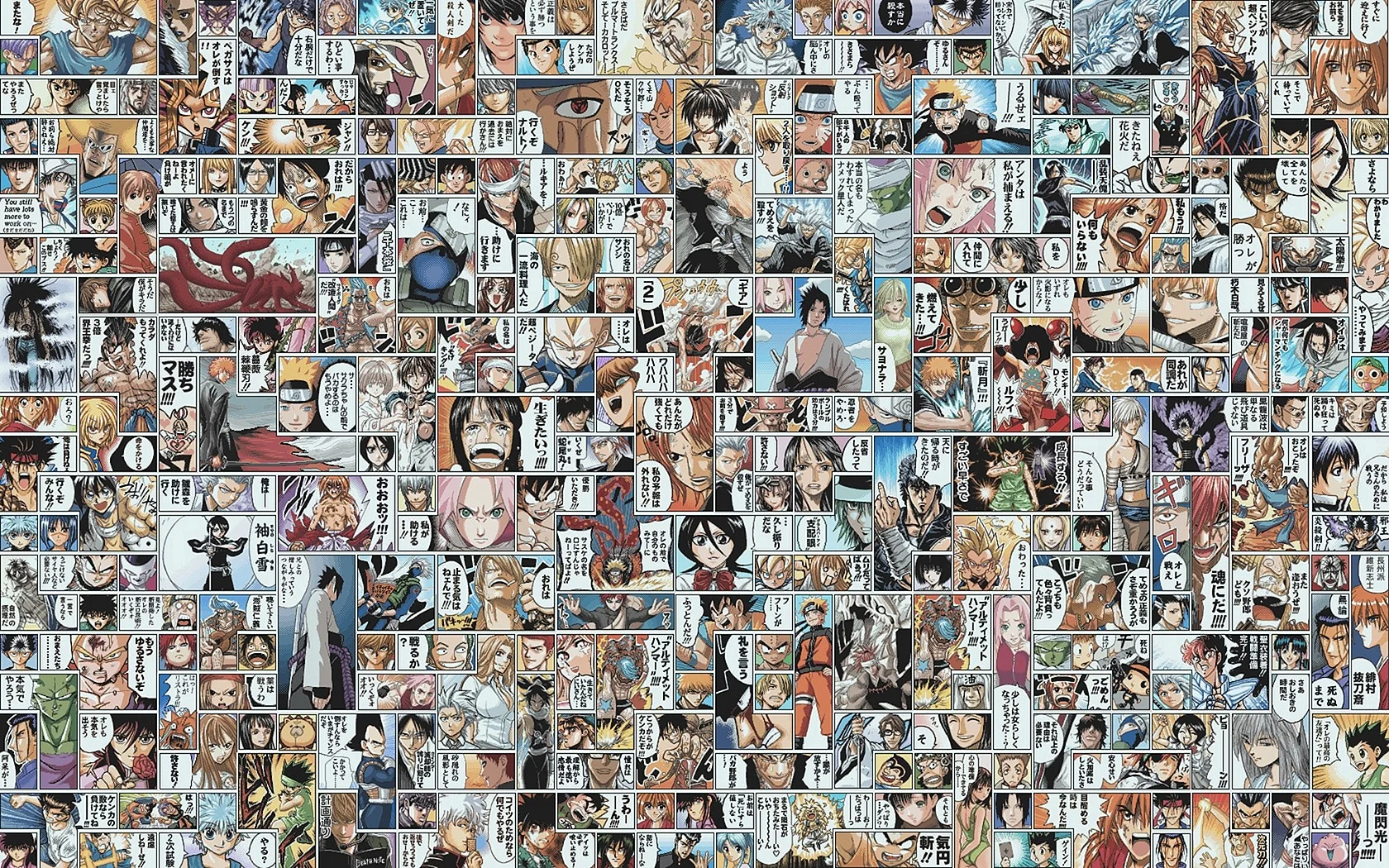 Naruto Manga Collage Wallpaper