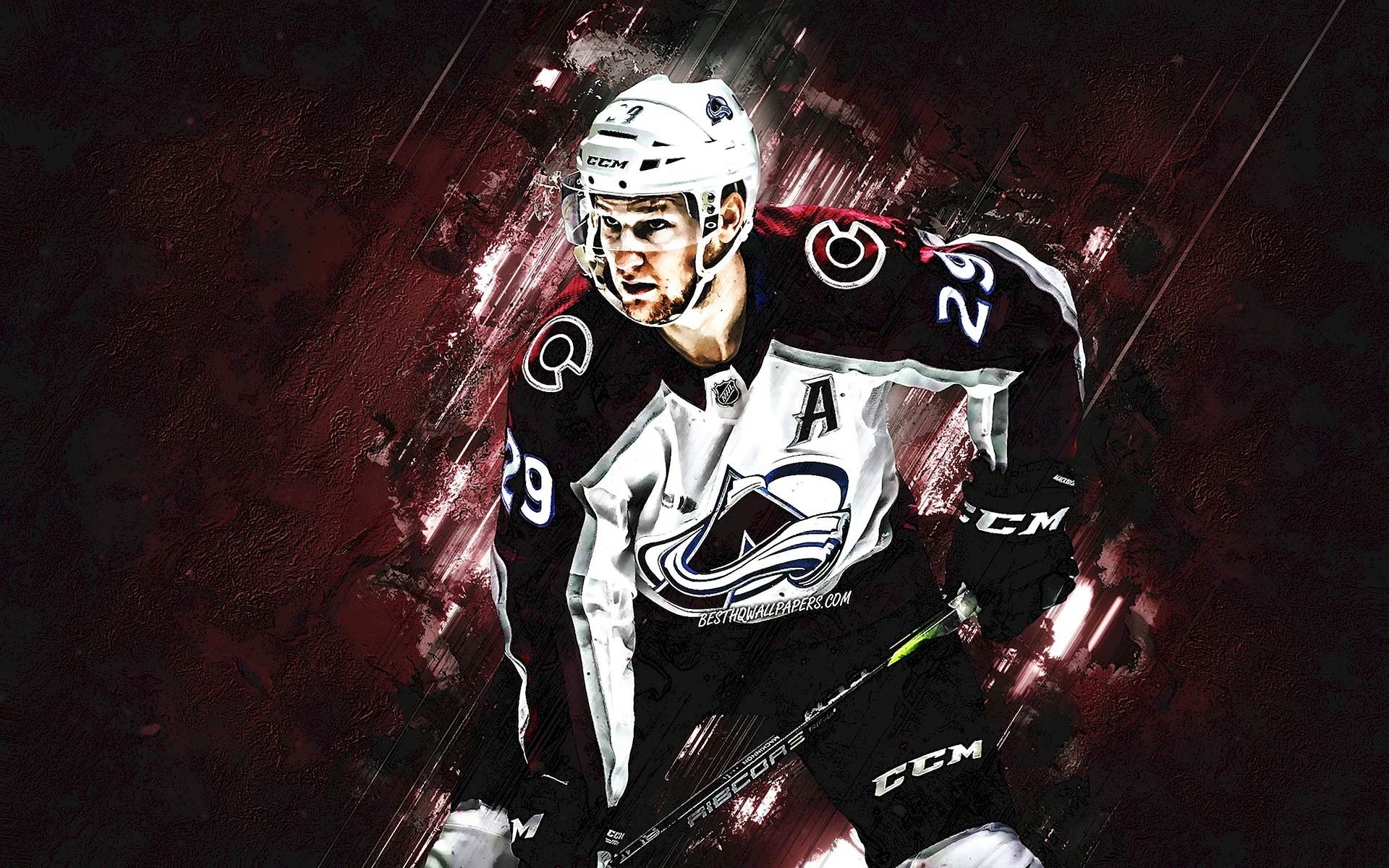 Nathan Mackinnon Logo Wallpaper