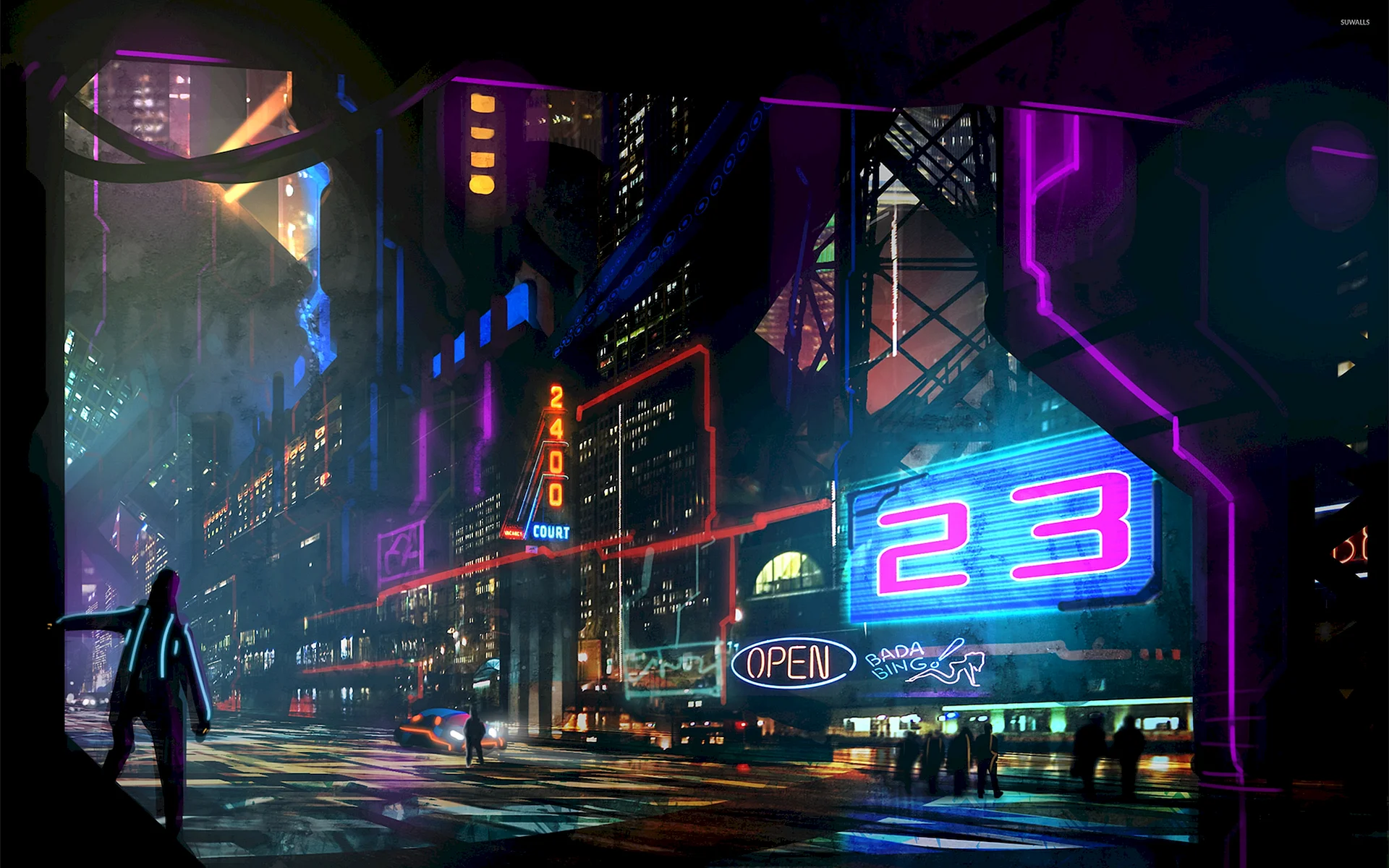 Neon City Wallpaper