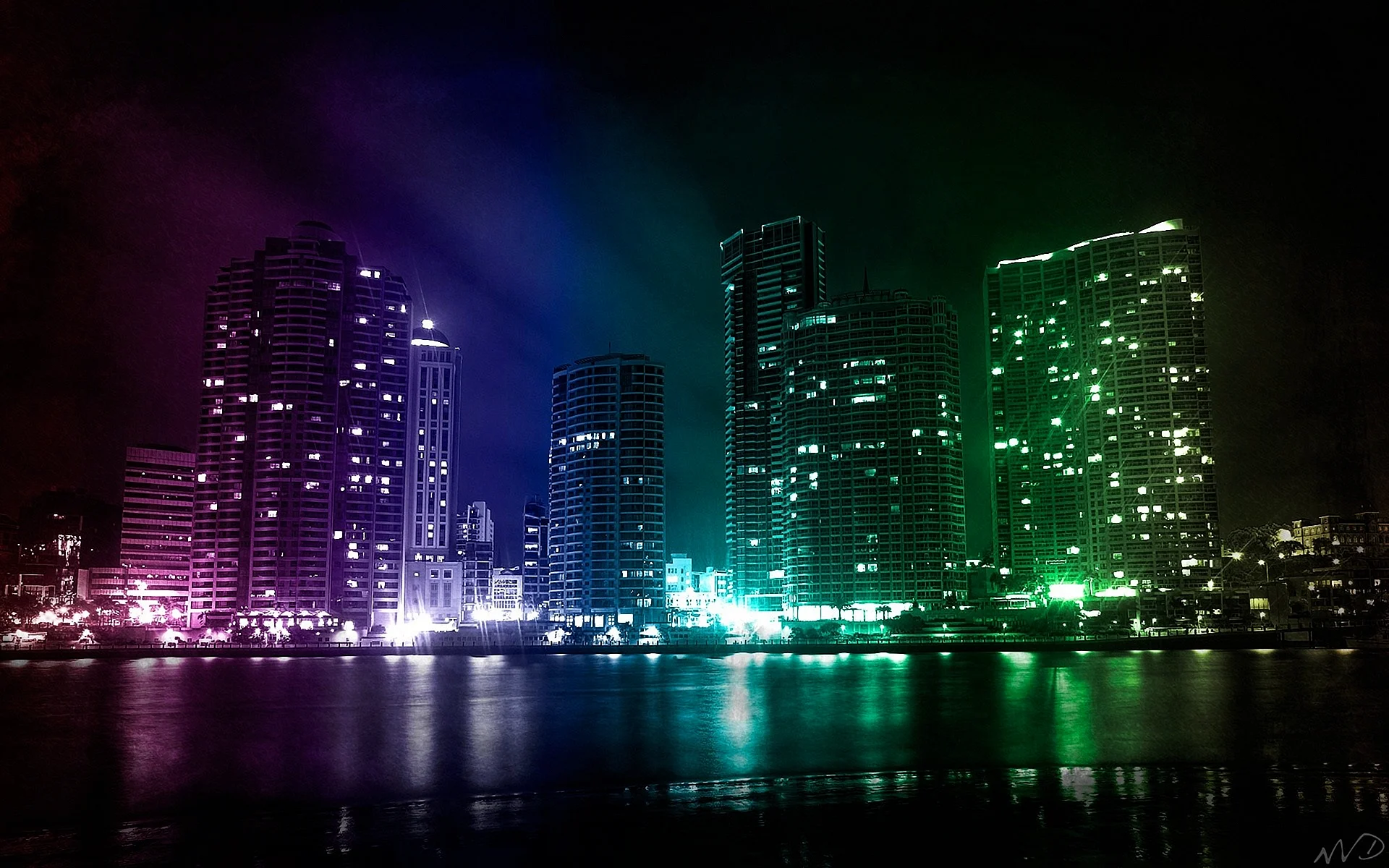 Neon City Wallpaper