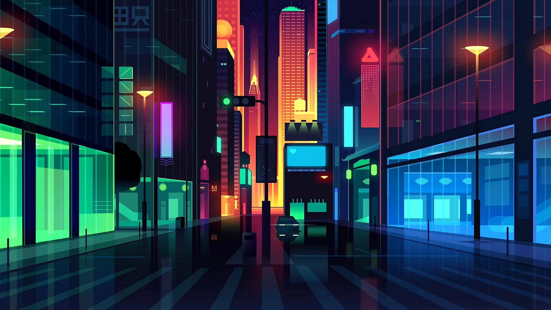 Neon City Wallpaper