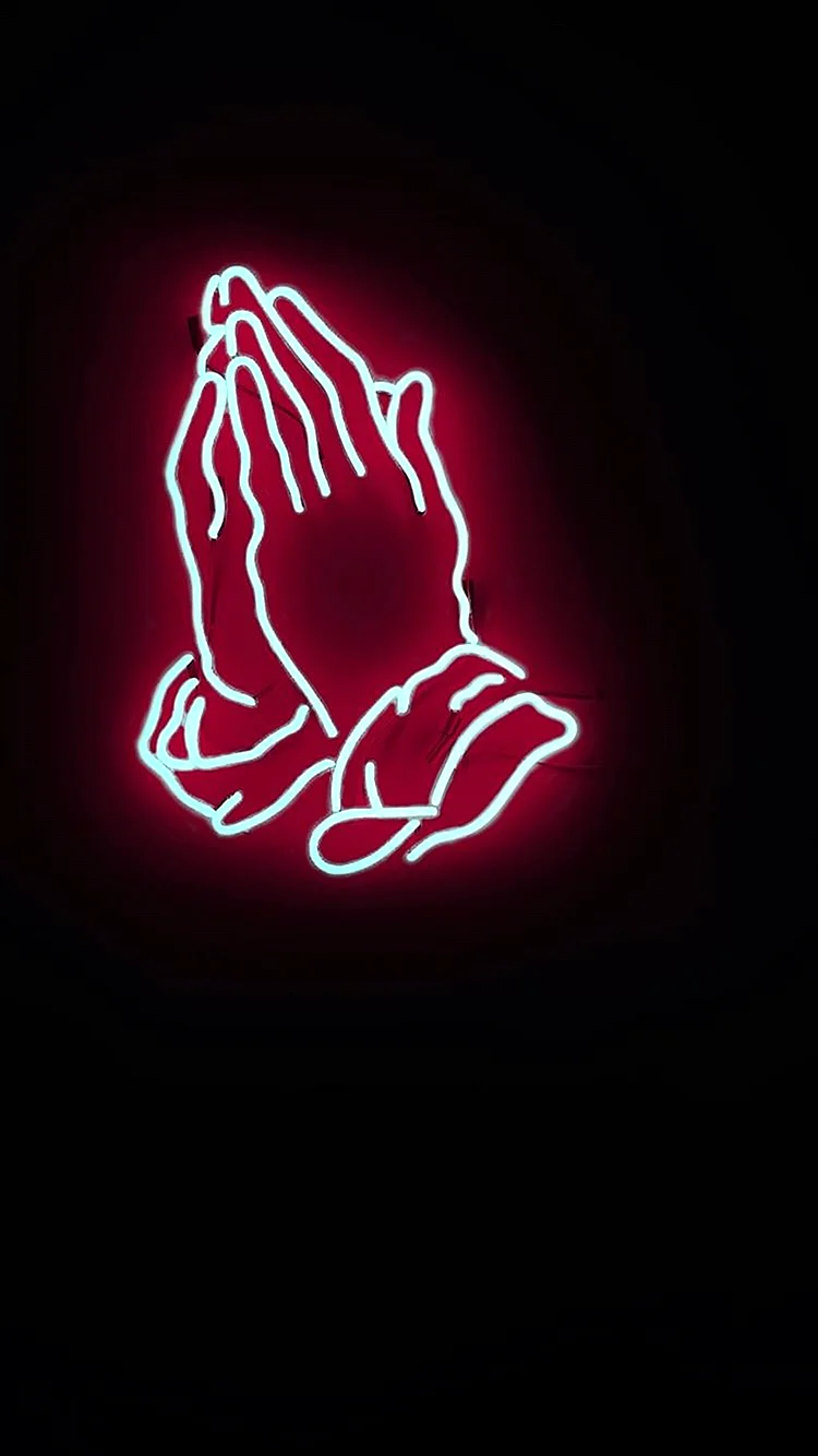 Neon Hand Wallpaper For iPhone