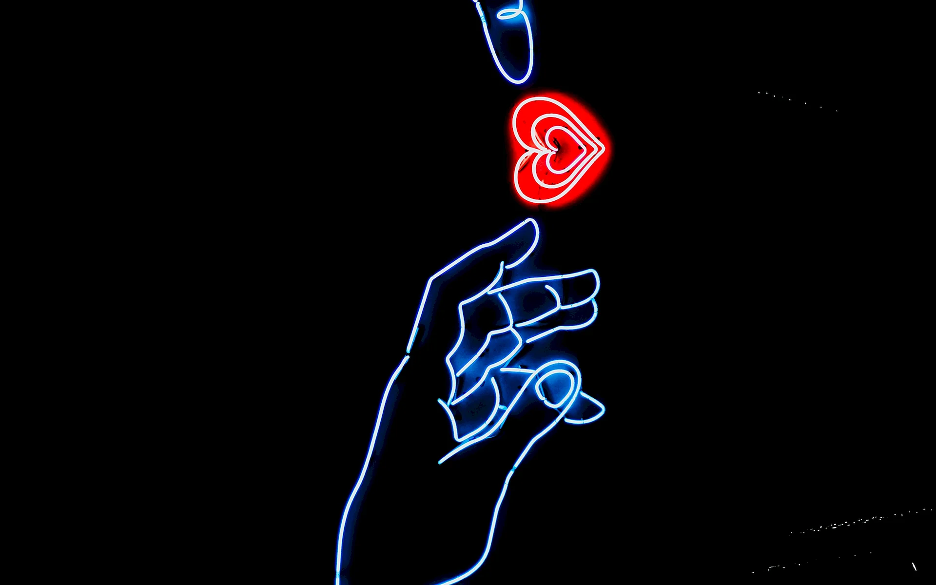 Neon Hand Wallpaper