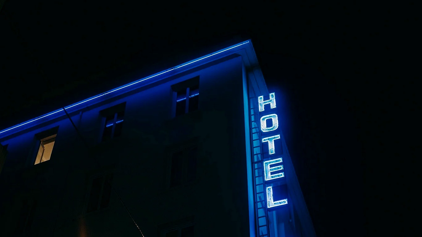 Neon Hotel Wallpaper