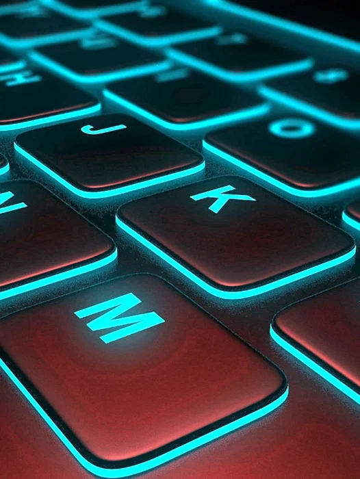 Neon Keyboard Wallpaper