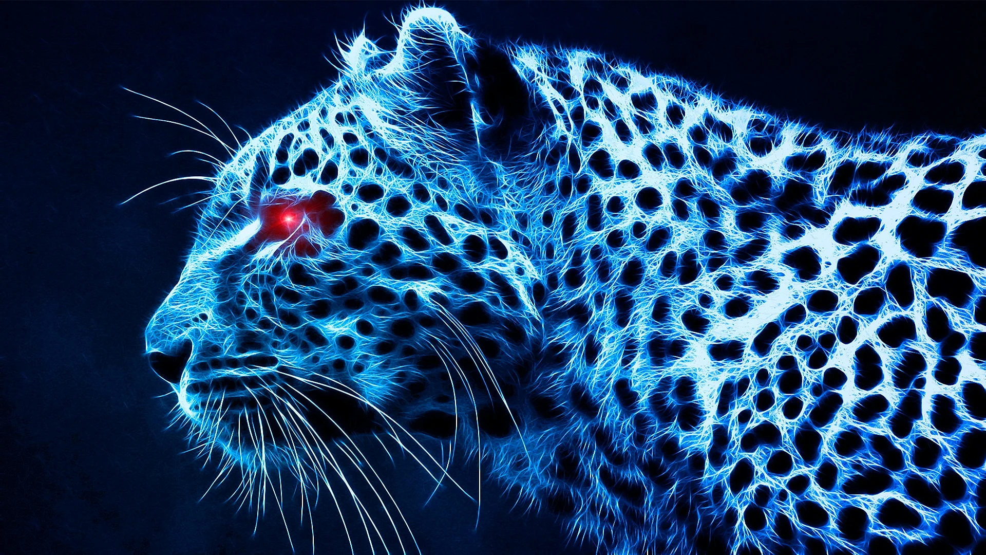 Neon Leopard Wallpaper