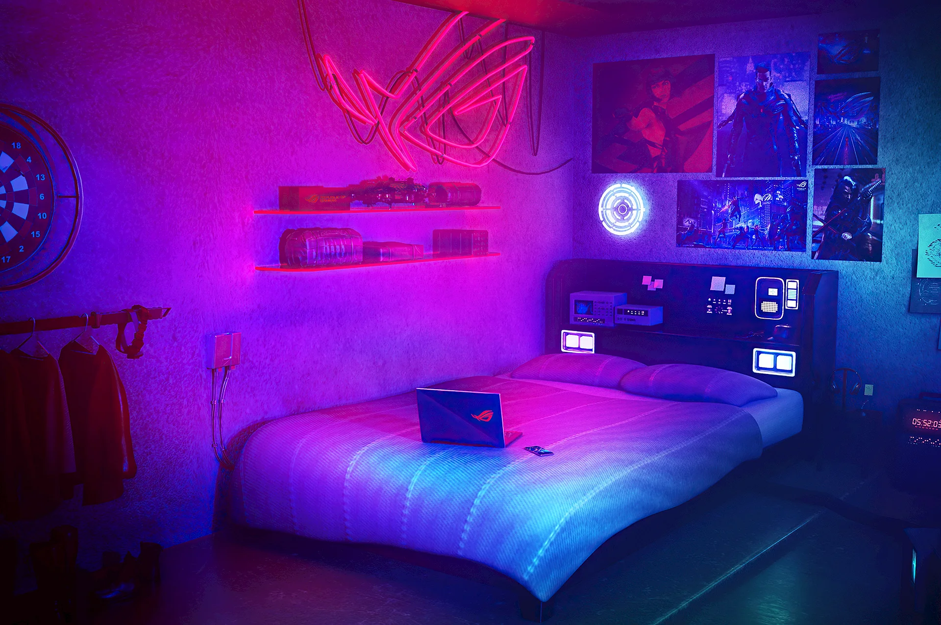 Neon Room Wallpaper