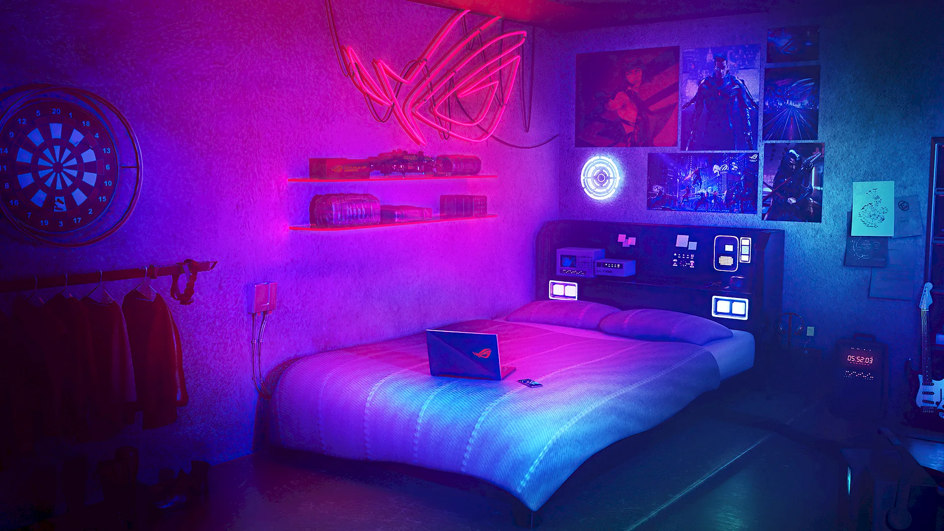 Neon Room Wallpaper